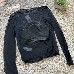 NWT Forever 21 Street style mesh festival, rave goth see-through bra con…